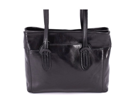 Dámská kožená kabelka Arteddy - černá