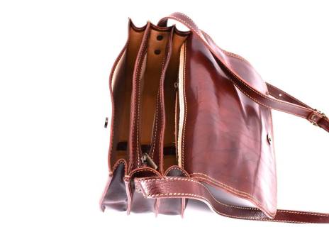 Dámská velká kožená kabelka lovecká Arteddy