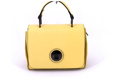 Dámská kožená kabelka Arteddy - žlutá