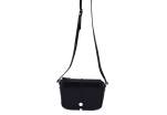 Dámská kožená crossbody kabelka s klopnou Arteddy - černá