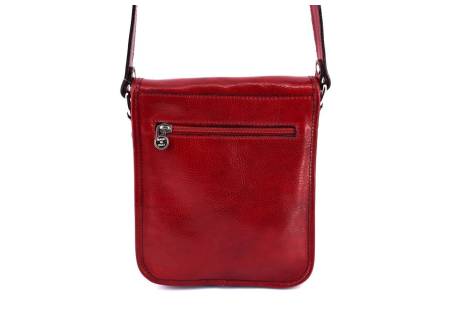 Kožená taška přes rameno crossbody s klopnou