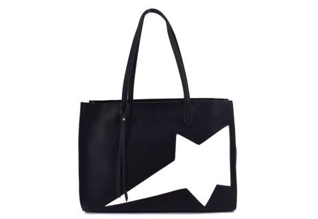 Dámská kabelka - černá/bílá