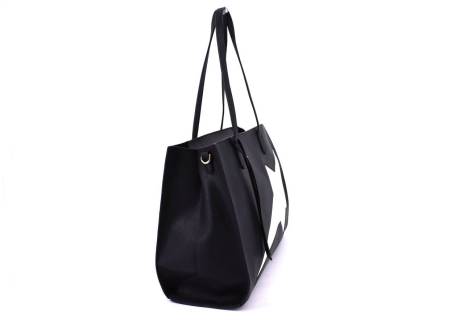 Dámská kabelka - černá/bílá