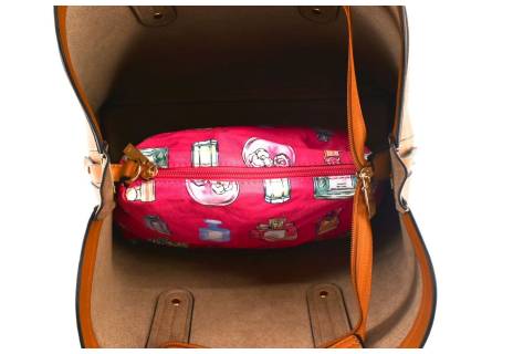 Dámská kabelka - béžová/hnědá