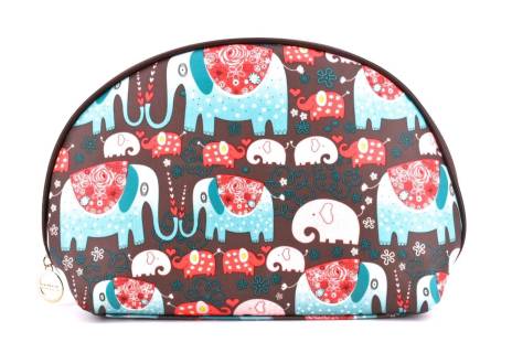 Dámská/dívčí kosmetická etue (S) hnědá