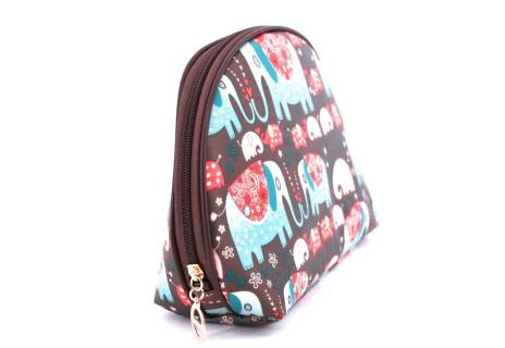 Dámská/dívčí kosmetická etue (S) hnědá