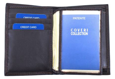 Pánská kožená peněženka Coveri Collection - tmavě hnědá