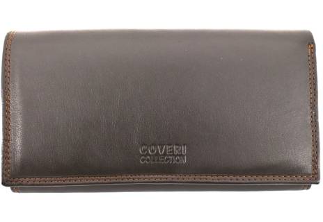 Dámská kožená peněženka Coveri Collection - hnědá