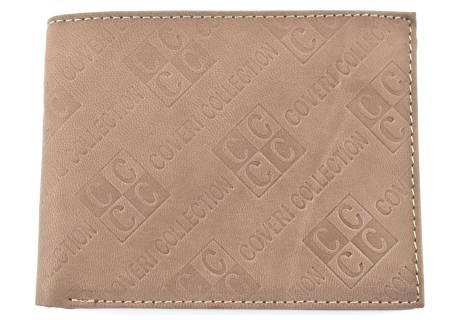 Pánská  kožená peněženka Coveri Collection - béžová
