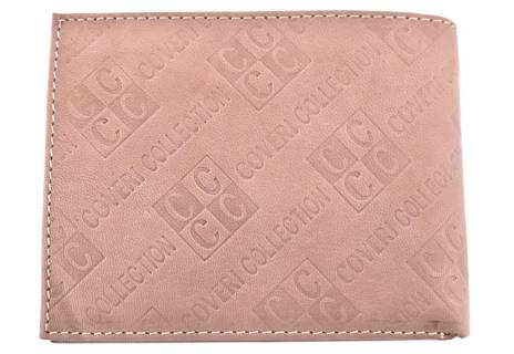 Pánská  kožená peněženka Coveri Collection - béžová