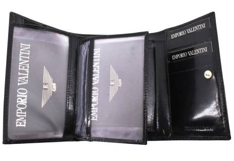 Dámská kožená peněženka Emporio Valentini - černá