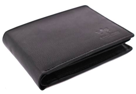 Pánská kožená peněženka Emporio - černá