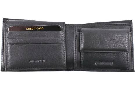 Pánská kožená peněženka Valentini - černá