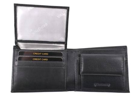 Pánská kožená peněženka Valentini - černá