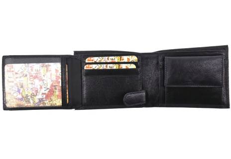 Pánská kožená peněženka Arteddy - černá