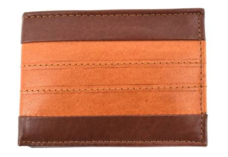 Pánská malá kožená peněženka Arteddy - hnědá/camel