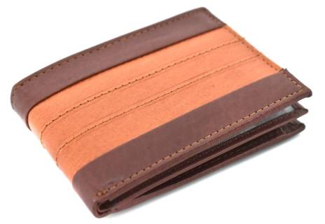 Pánská malá kožená peněženka Arteddy - hnědá/camel
