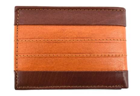 Pánská malá kožená peněženka Arteddy - hnědá/camel