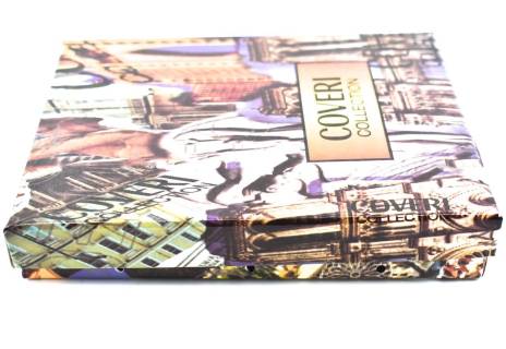 Dámská/pánská kožená dokladovka Coveri - černá/žlutá