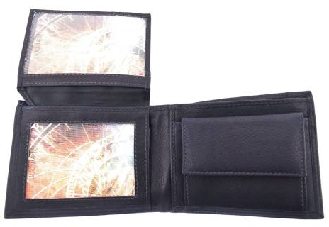 Pánská kožená peněženka na šířku Arteddy - tmavě modrá