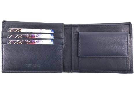 Pánská kožená peněženka na šířku Arteddy - tmavě modrá