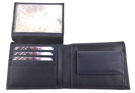 Pánská kožená peněženka na šířku Arteddy - tmavě modrá