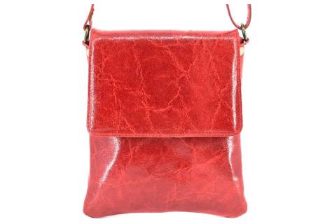 Dámská kožená crossbody kabelka s klopnou Arteddy