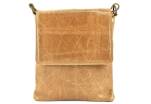 Dámská kožená crossbody kabelka s klopnou Arteddy