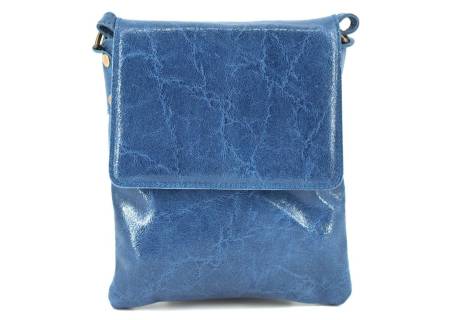 Dámská kožená crossbody kabelka s klopnou Arteddy