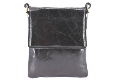 Dámská kožená crossbody kabelka s klopnou Arteddy