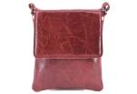 Dámská kožená crossbody kabelka s klopnou Arteddy