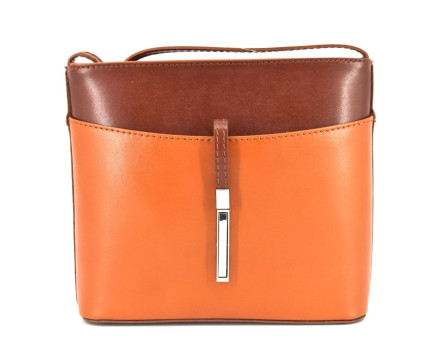 Dámská kožená kabelka crossbody Arteddy - camel/hnědá