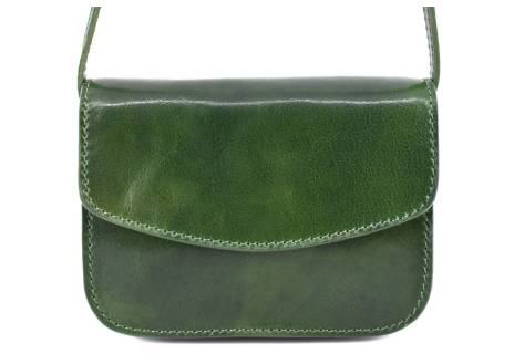 Dámská malá kožená kabelka crossbody (lovecká)  Arteddy