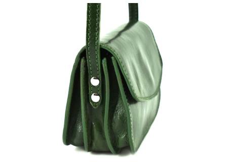 Dámská malá kožená kabelka crossbody (lovecká)  Arteddy