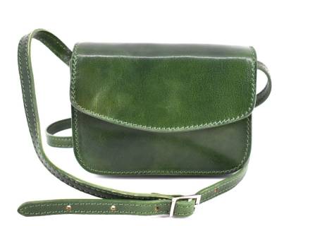 Dámská malá kožená kabelka crossbody (lovecká)  Arteddy