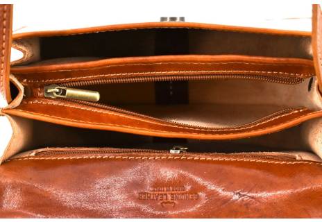 Dámská kožená kabelka crossbody (lovecká)  Arteddy