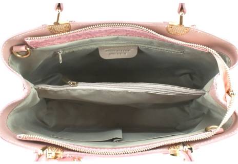 Dámská kožená kabelka s květovaným vzorem  Arteddy