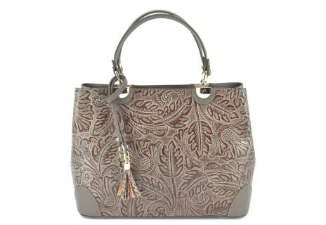 Dámská kožená kabelka s květovaným vzorem  Arteddy