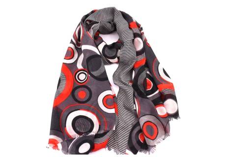 Dámská šála se vzorem kolečka Arteddy