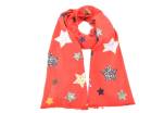 Dámská / dívčí zimní šála se vzorem hvězdičky  Arteddy