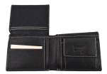 Pánská kožená peněženka  na šířku Carrera Jeans - černá