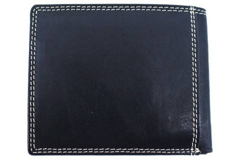 Pánská kožená peněženka  na šířku Carrera Jeans - černá