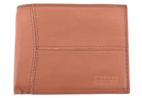 Pánská kožená peněženka na šířku Coveri - hnědá