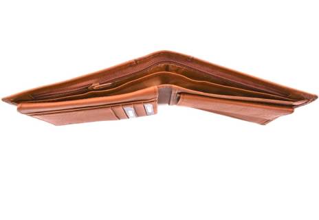 Pánská kožená peněženka na šířku Coveri - hnědá