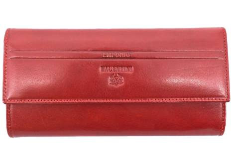 Dámská velká kožená peněženka Emporio Valentini - červená