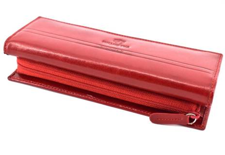 Dámská velká kožená peněženka Emporio Valentini - červená