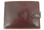Pánská velká kožená peněženka na šířku se zápinkou Coveri