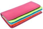 Dámská velká kožená peněženka Arteddy - tmavě růžová(multicolor)