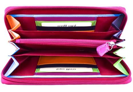 Dámská kožená peněženka pouzdrového typu Arteddy - fuxia