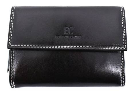 Dámská kožená peněženka EC - černá